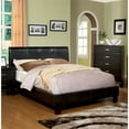 thumbnail image 3 of Furniture of America Mevea Faux Leather King Platform Bed in Espresso, 3 of 5