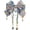 Blue, variant on Hzzsbu Large Bow Hair Clips with Hot Cherry Blossom Pendant, Lolita Pearl Tassel Edge Clip Barrette Hair Fastener Accessories for Women