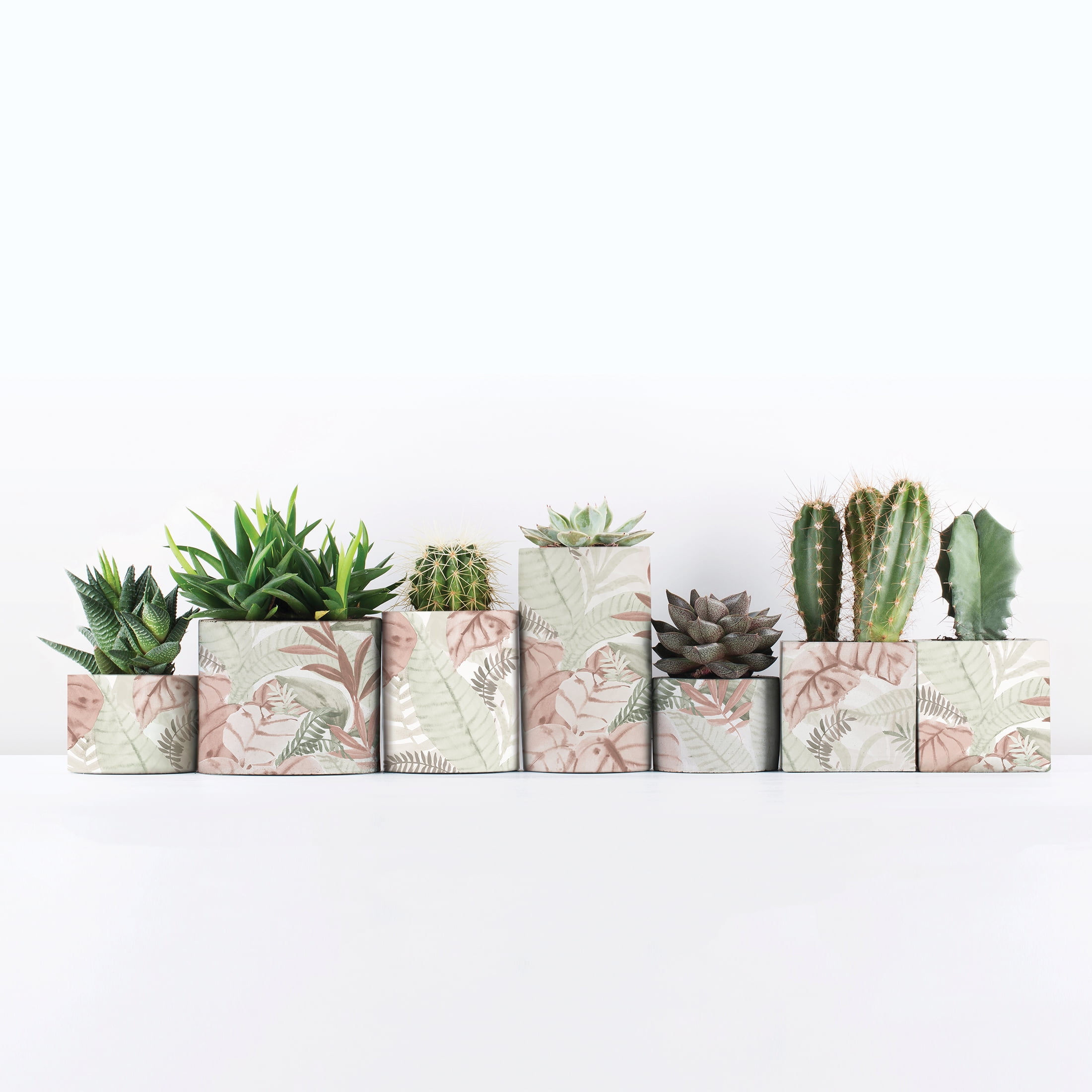 (2 pack) Mainstays Pink Tropical Palm, Peel and Stick Wallpaper 13.35 Sq. Ft.