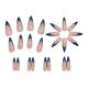 thumbnail image 4 of Uñas postizas BABALAL largas azul ojo de gato, set de 24 piezas, 4 of 8