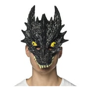 Adult Crystal Dragon Costume Mask Black
