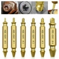 thumbnail image 2 of Jinsinto 6pcs Broken Screw Extractor Kit Damaged Screw Extractor Kit Screw Head Extractors Damaged Screw Extractor and Bolt Extractor for Removing Broken Screws(Gold), 2 of 5