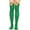 Green, variant on Women Christmas Thigh High Socks Long Tube Over Knee Striped Cute Elk Deer Christmas Party Accessories Christmas Socks Wine
