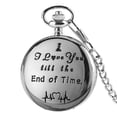 thumbnail image 1 of GUANGHONG Couple Retro Pocket Watch Wedding Gift Love Pocket Watch Engraved Commemorative Pocket Watch, 1 of 3