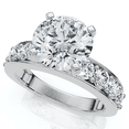 thumbnail image 4 of Pompeii Certified 2.90Ct Round Diamond Engagement Ring 14k Gold or Platinum Lab Grown, 4 of 6