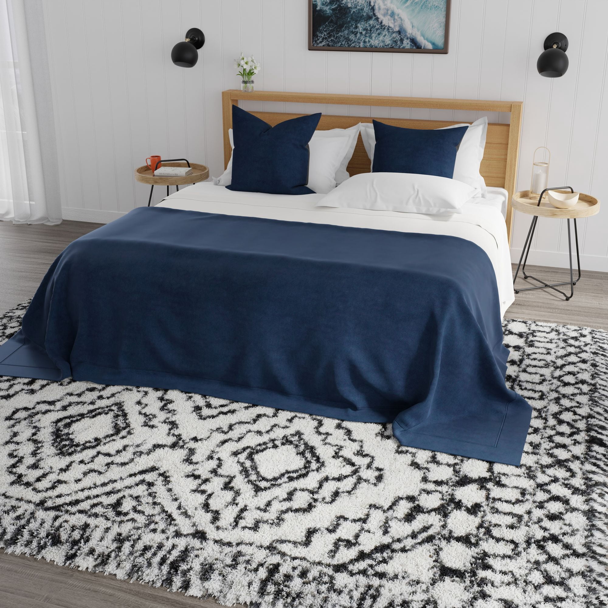Mason Brooks Indigo Shag CG30A Transitional Geometric 2'6" X 4' Area Rug