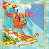 Club Pack of 216 Flamingo Fun Ocean Surfing Bird 2-Ply Disposable Lunch Napkins 6.5"