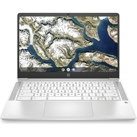 Newest HP Premium Chromebook 14-Inch HD Laptop, Intel Celeron N4000, 4 GB RAM, 32 GB eMMC (Ceramic White)