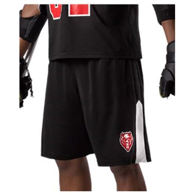 Alleson Athletic B47585716 Lacrosse Shorts, White & Red Extra Large