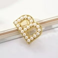 thumbnail image 5 of K-KED 26 Capital Initial Letter Pearl Gold Alphabet Brooch Pin Wedding Women Jewelry-Z, 5 of 9