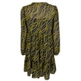 thumbnail image 2 of Women's  Chain Print V Neck Dress MB Small, 2 of 5
