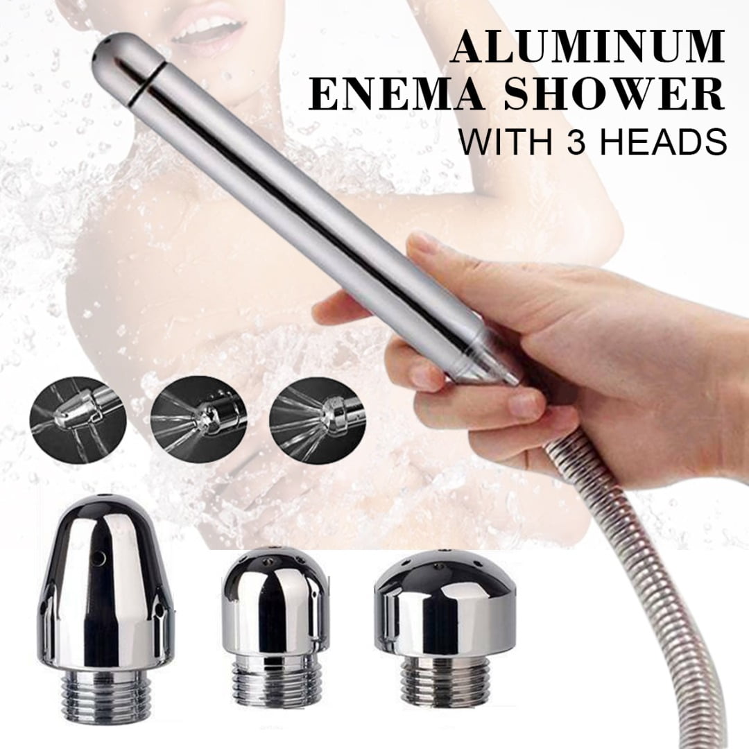 Shower Enema Water Nozzle with 3 Head Anal Douche Vaginal Clean Kit