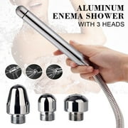 Shower Enema Water Nozzle with 3 Head Anal Douche Vaginal Clean Kit Cleaner