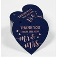 thumbnail image 2 of Inkdotpot Thank You From The New Wedding Bottle Tag Real Rose Gold Foil Favor Hang Tag 100 Pack, 2 of 6
