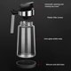 thumbnail image 3 of 1 botella de aceite de oliva y vinagre, dispensador de botella de aceite vacía de cocina de 550 ml, botella de vidrio automática sin plomo con tapa de gravedad, prácticos accesorios de cocina JM, 3 of 5