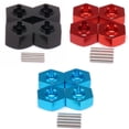 thumbnail image 2 of Montaje hexagonal de rueda Bewildely aleación de aluminio para 1/10 RGT 86100 86100JC FTX5579 rojo, 2 of 6