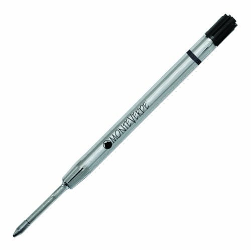 Monteverde P42 Capless Gel Ballpoint Refill to Fit Parker Ballpoint Pens - Black, Fine, 2 Pack (P422BK)
