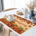 thumbnail image 3 of Orange Pumpkin Placemats Set of 2 Happy Thanksgiving Fall Maple Leaf Corn Plant Heat Insulated Linen Place Mats, Washable Stain-Proof Table Mats for Dining Tables Holiday Decor 13x19inch, 3 of 9
