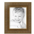 thumbnail image 2 of ArtToFrames 8" x 10" Wide Gold with Green Tones Picture Frame, 8x10 inch Gold Wood Poster Frame (WOM-5078), 4 Pack, 2 of 6