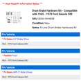 thumbnail image 2 of Drum Brake Hardware Kit - Compatible with 1965 - 1970 Ford Galaxie 500 1966 1967 1968 1969, 2 of 2