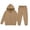 Khaki, variant on Lmnyox Kid's Clothing Sets Hoodies and Joggers Sets with Pockets 2 Pieces Winter Tracksuit for 2-14 Years