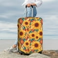 thumbnail image 5 of Cauagu Diamond Bohemian Sunflower Print Travel Luggage Cover,Travel Dust-proof Suitcase Cover Softside Suitcase Protector for 18-32inch,Not Included Suitcase, 5 of 8