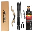 thumbnail image 2 of Junxing H3 Archery F Interface Recurve Bow 62" Limbs 25-60lbs 19" Riser Adult Hunting, 2 of 8