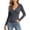 GY1, variant on Womens Henley Tops Long Sleeve Spring Fall V Neck Pleated Front Low Cut Slim Fitted Shirt Y2k Going out Tops