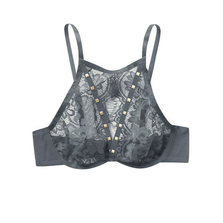 

Summer Savings Clearance! 2023 TUOBARR Bras for Womens Ladies Fashion Erotic Lingerie Lace Hollow Sexy Deep V Top Sexy Lingerie Gray 8