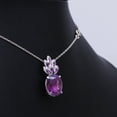 thumbnail image 6 of 925 Sterling Silver Vintage Purple Amethyst Pendant - Oval Cut - Engagemant Gift - Amethyst Necklace - Birthday Gift Her- Love Gift, 6 of 6