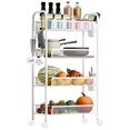 thumbnail image 3 of Fruit Vegetable Storage Basket, 5 Tier Stackable Metal Mesh Storage Basket with 360 Degree Wheels, Fruit Vegetable Produce Basket Storage Organizer for Kitchen, Pantry, Bathroom Lanzxjv, 3 of 8