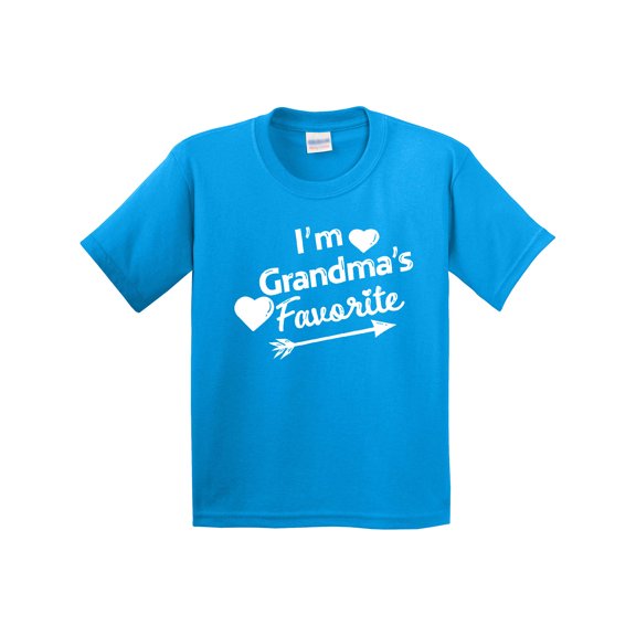 Inktastic I'm Grandma's Favorite with Arrow and Hearts Youth T-Shirt
