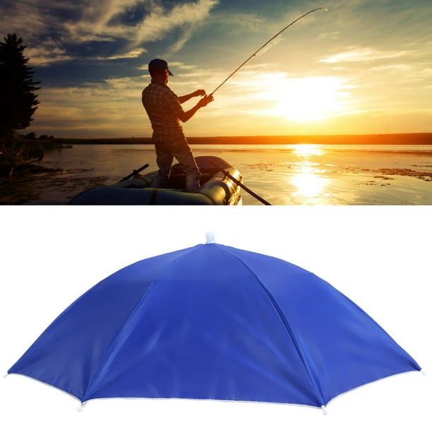 Umbrella Hat, Fishing Rain Adult Umbrella Hat Sun Hat Waterproof For Hiking  For Outdoor Fishing For Outdoor For Camping Light Blue,Dark Blue,Purple 