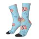 thumbnail image 1 of Fotbe I Am A Fan Popcorn Calcetas Largas con Estampado para Hombre y Mujer – Calcetas de Compresión Transpirables y Elásticas, Viajar y Uso Diario Talla 5-11, 1 of 6