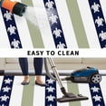 thumbnail image 5 of Coastal Turtle Outdoor Rug for Patio/Deck/Porch, Non-Slip Large Area Rug 3 x 5 Ft, Sage Green Stripe Navy White Ocean Indoor Outdoor Rugs Washable Area Rugs, Reversible Camping Rug Carpet Runner, 5 of 8