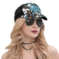 thumbnail image 5 of Lsque Lilies Flowers Printed Trucker Hat - Baseball Cap for Men Women - Breathable Mesh Side, Adjustable Fit - for Casual Wear, 5 of 7