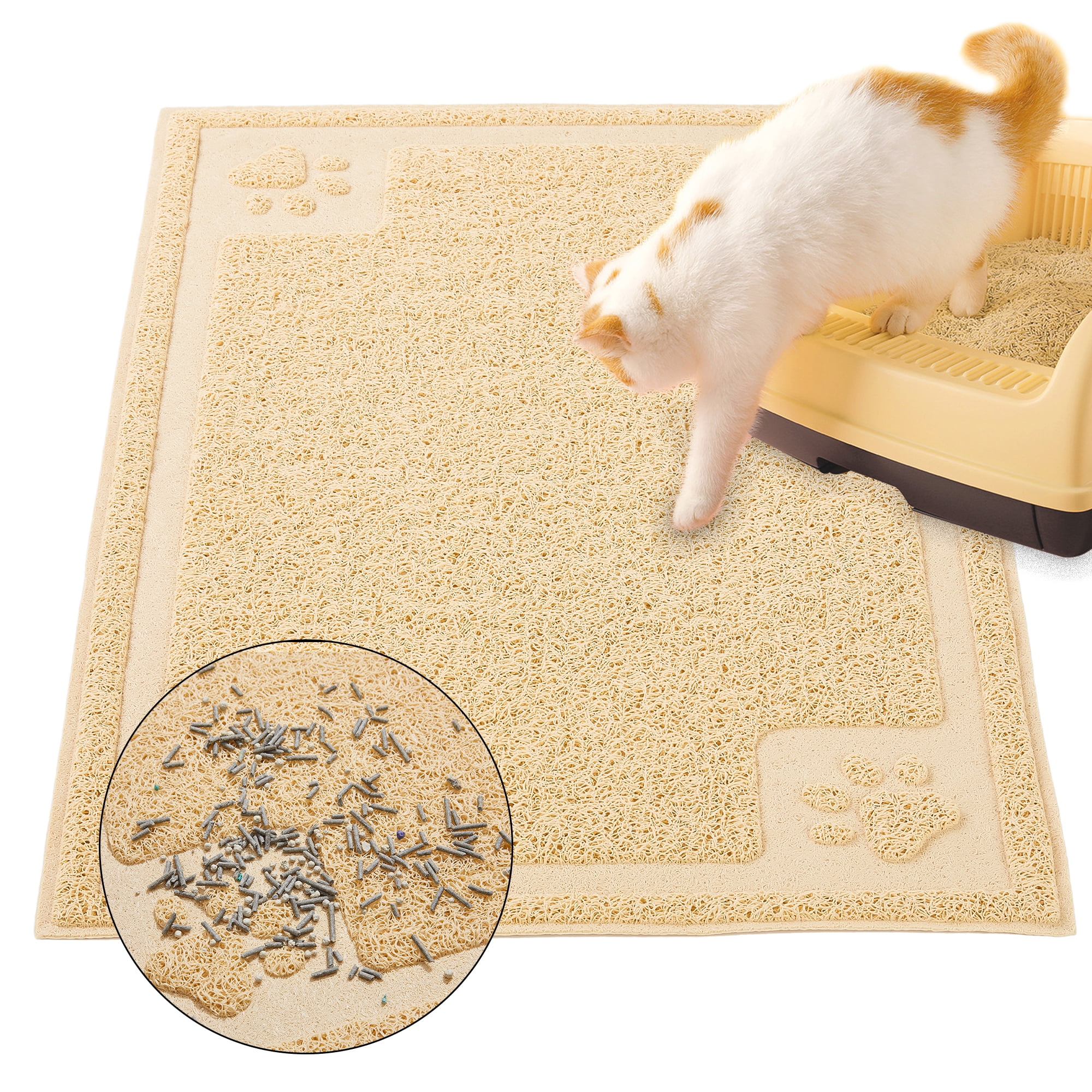 Suhaco Cat Litter Mat Extra Large NonSlip Dog Food Mat Pet Feeding Mat