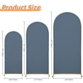 thumbnail image 6 of SUKAIKEQA Wedding Arch Cover Spandex Arch Backdrop Cover (4FT,5FT,6FT) Set of 3 Arch Stand Cover Arch Covers Stretchy Backdrop for Wedding Birthday Party Decoration Baby Shower,Dusty Blue, 6 of 6