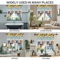 thumbnail image 3 of Spring Dog Swag Curtains for Kitchen/Bedroom/Living Room, Sunflower Daisy Botanical Blue Plaid Scalloped Curtains 63 Inch Long, Rod Pocket Window Swag Topper Curtains Valances 2 Panels Set 36"x63", 3 of 8