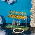 thumbnail image 6 of Earring Holder Stand Cloth-Horse Shape Jewelry Display Gold Dangle Earring Hanging Organizer Acrylic Ear Studs Display Rack for Retail Show Personal Exhibition 2.3x5.9x4.2inch, 6 of 7