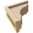thumbnail image 6 of 4"W x 8"D x 8"H Classic Bryant Rough Cedar Woodgrain TimberThane Corbel, Primed Tan, 6 of 6
