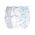 thumbnail image 1 of Mantita insular SU3007 3PCS Baby Swaddle Wrap Manta Manta de dormir infantil de algodón suave con lindo patrón de nubes para bebés recién nacidos Niños Niñas Insular Mantita, 1 of 7