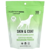 Mushroom Matrix Canine Certified Organic Mushroom Powder, Skin & Coat, For Cats and Dogs, 7.1 oz (200 g)