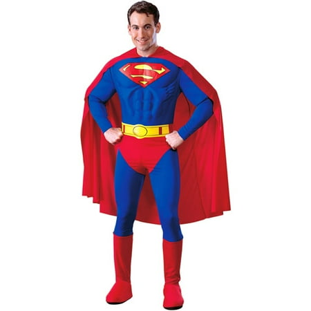 Superman Muscle Deluxe Adult Halloween Costume - One Size