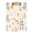 Gold, variant on Acrylic Writing Board Gold12.5*9 Inch Clipboards Transparent Acrylic Material Suitable For Office Classroom Teachers Fashion Bloggers Stationery Enthusiasts Cartoon Rabbit