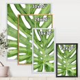 thumbnail image 4 of Designart Green Monstera Leaf Tropical Palm Botanical Detail FLOAT FRAME WALL ART, 4 of 4