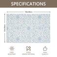 thumbnail image 3 of Placemat, Pioneer Flower Floral Print Pattern Place Mats Table Mat Set Of 2, PVC Washable Placemats for Party Kitchen Dining Decoration, 18x12 Inch, Fade Resistant, 3 of 6