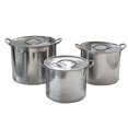 thumbnail image 1 of Juego de Ollas de Acero Inoxidable Buffalo Tools STP3 7.6/11.4/15.1 L, 1 of 5