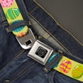 thumbnail image 2 of Buckle-Down Belt, Seatbelt Buckle Belt, Easter Eggs Decorated Eggs Yellow Multi Color, 34 to 52 Inches, 2 of 9