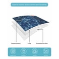 thumbnail image 5 of Quilts King Size, Navy Blue Ocean Waves Soft Comforter Bedding Set for Bed, Red Boat Coastal Lightweight Quilted Bedspread with Pillow Cover(2 Pieces) for All Season, 96x106 Inch, 5 of 6